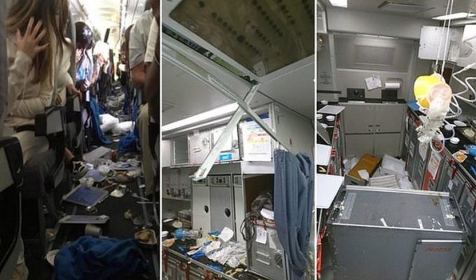Рейс из ада: из-за сильнейшей турбулентности пострадали 15 авиапассажиров (6 фото + 1 видео)