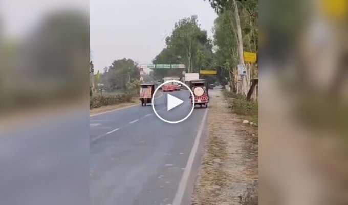 Meanwhile on the roads of India