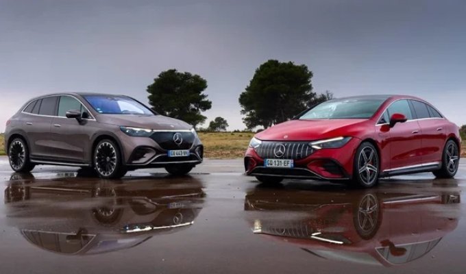 Электромобили Mercedes-Benz EQE оказались почти никому не нужны (10 фото)