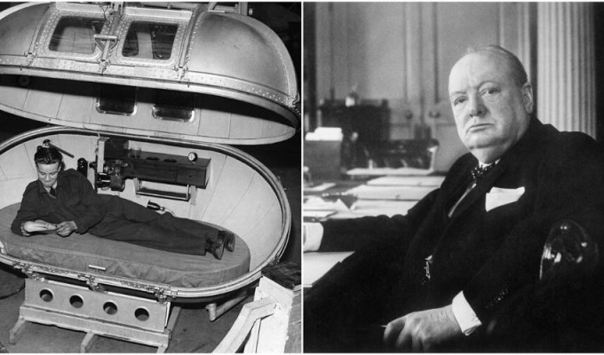 "Яйцо Черчилля": зачем британскому премьеру сделали барокамеру (6 фото)