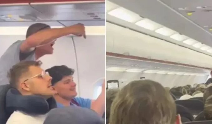 Passenger Tries to Hijack Plane During Turbulence (2 photos + 1 video)