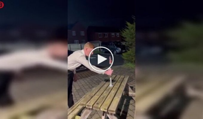 Как не надо запускать фейерверк