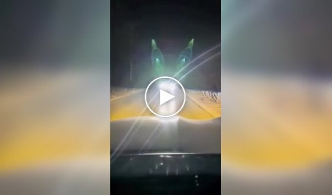 Showdown on the road using headlights