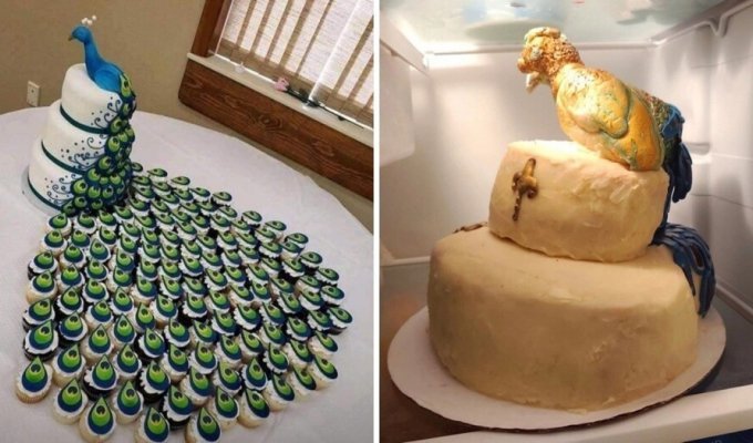 17 Unprepossessing Wedding Cakes That Look Like Pastry Chefs' Evil Joke (18 Photos)