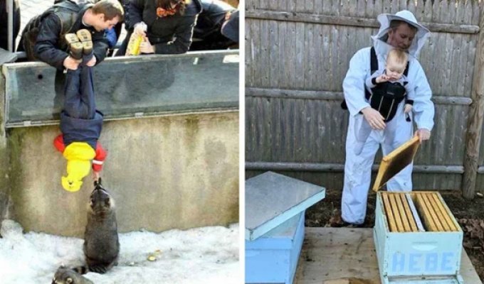 20+ пап, которые ведут себя как-то по-настоящему необычно, но детям это очень нравится! (22 фото)