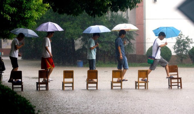 Наводнение в Китае (33 фото)