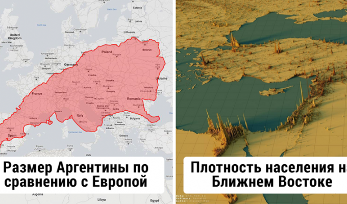 29 maps that will allow you to look at the world differently (30 photos)