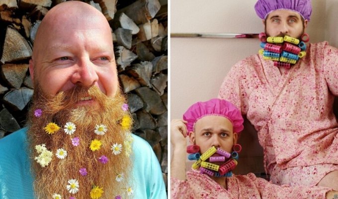 15 Funny Men Showcase Different Ways You Can Use Your Beard (15 Photos)