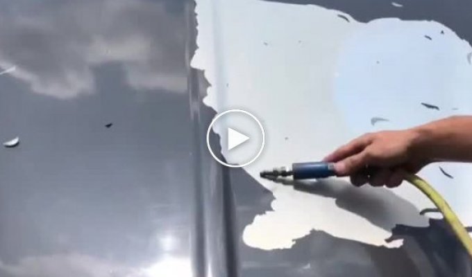 Как очистить старый автомобиль от краски покрашенный в гаражах