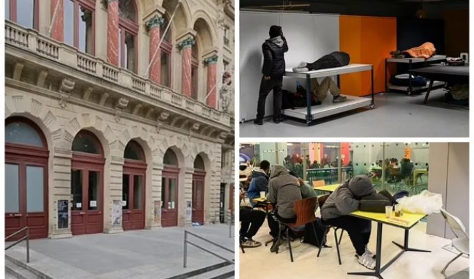 Playing Charity: A Theater in France Invited Migrants to a Conference - They Came and Stayed in the Building for a Month (11 photos + 1 video)