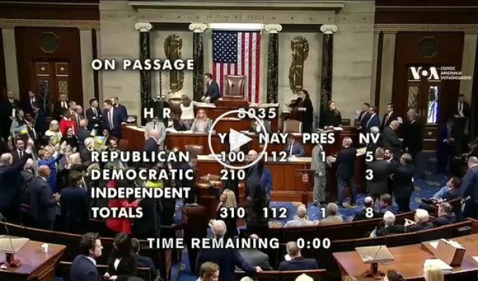 US House of Representatives Celebrates Passage of $61 Billion Ukraine Aid Bill