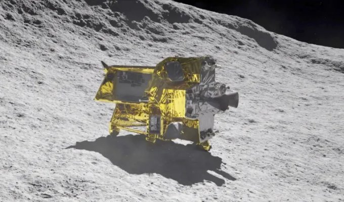 Japan landed a spacecraft on the Moon for the first time (3 photos + 1 video)