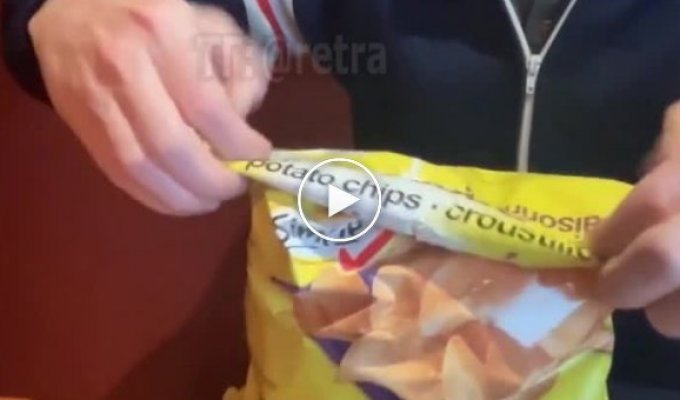 Как правильно закрыть пачку с чипсами
