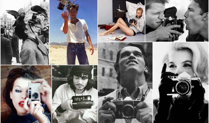 Знаменитости с фотоаппаратами (30 фото)