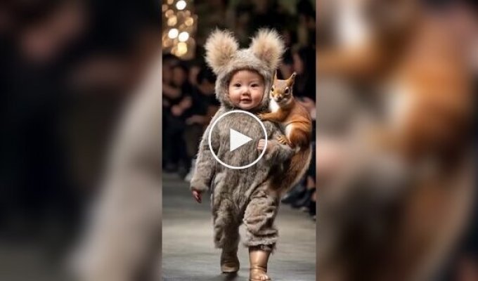 Neural network created a fashion show for children and animals