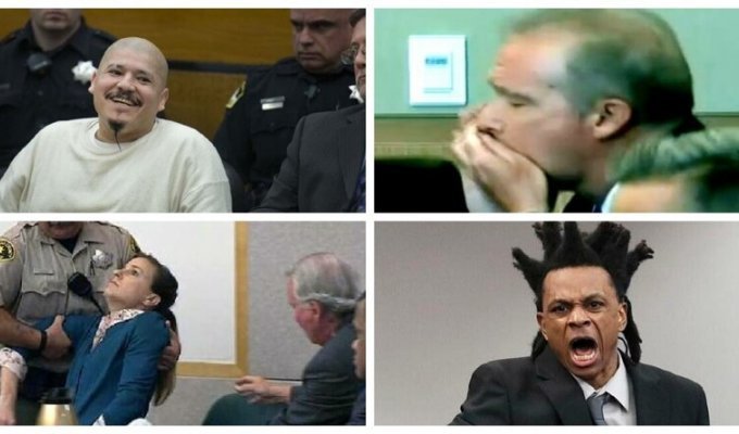 25 most striking reactions of convicts after the announcement of a life sentence (26 photos)