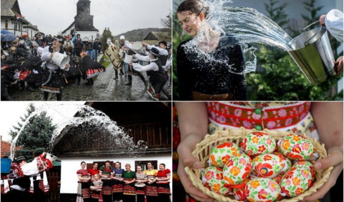 Веселая пасхальная традиция в Венгрии (24 фото)