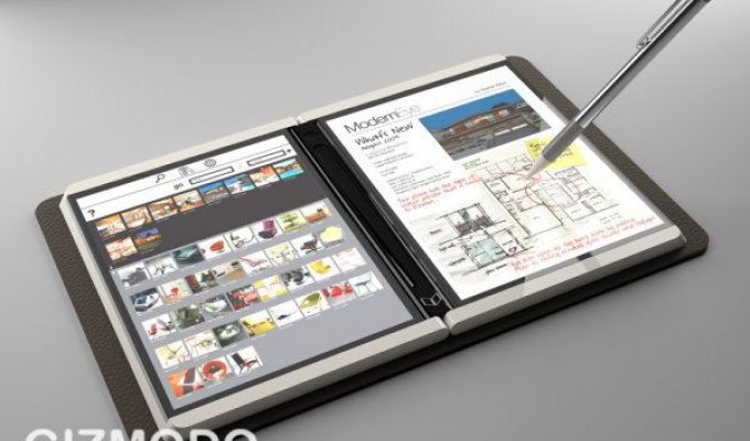 Microsoft Сourier - два дисплея в книжной обложке (3 фото + видео)