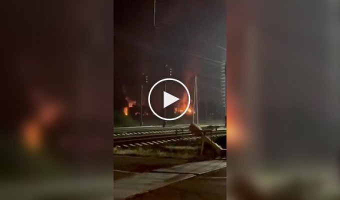 Ночная атака беспилотника на склад ГСМ в селе Юровка Краснодарского края