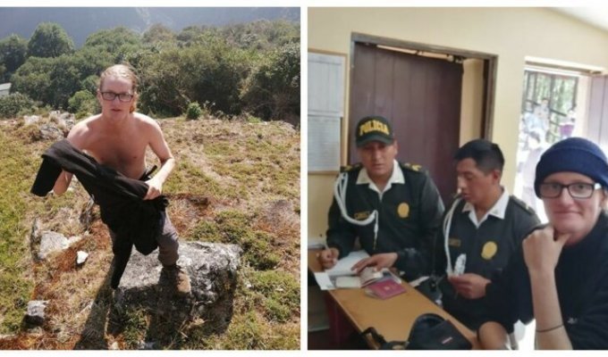 Полиция арестовала туристов, устроивших оголенную фотосессию в Мачу-Пикчу (4 фото)
