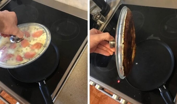 18 anticulinarians who amaze with their talent to cook inedible dishes and spoil kitchen appliances (19 photos)