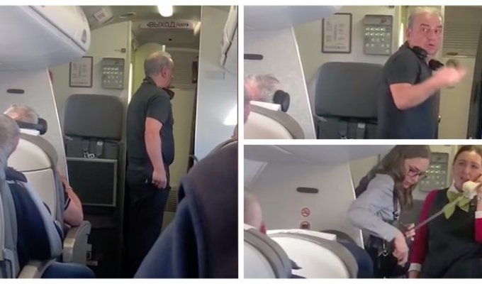 "Бардак, просто бардак!": лидер группы "Чайф" разругался со стюардессами из-за жары в самолете (6 фото + 1 видео)