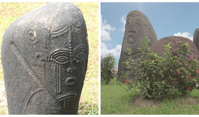 The mystery of the Alok Ikom monoliths (9 photos + 1 video)