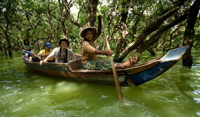 Затопленные леса в Камбодже (26 фото)
