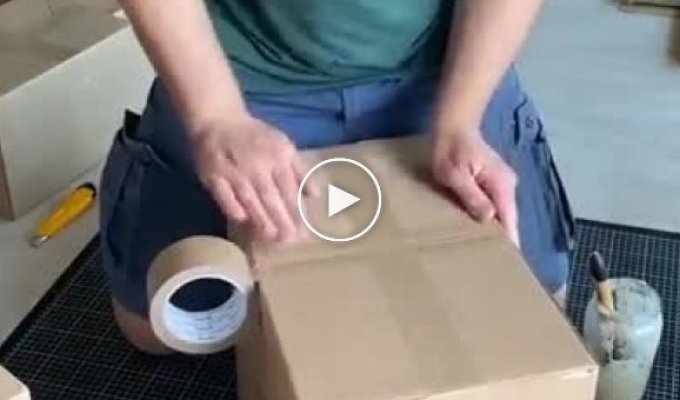 Делаем кошачий замок из коробок своими рукам