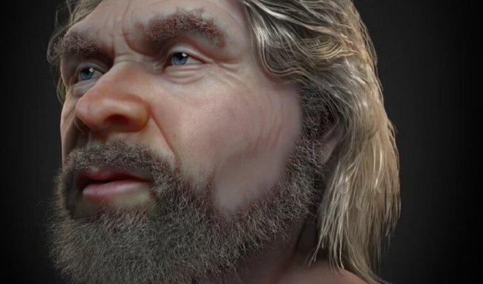 Scientists have shown the face of a Neanderthal nicknamed the Old Man (5 photos)