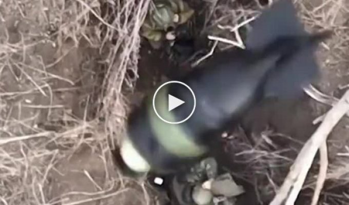 Украинский беспилотник уничтожает врагов, два 200 один 300
