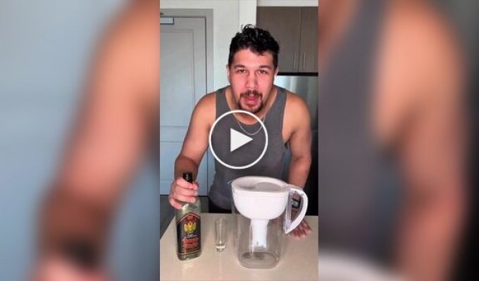 Фильтр для воды улучшает вкус алкоголя