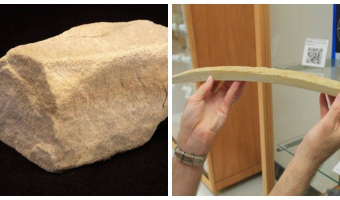 Удивительная скальная порода, которую легко можно согнуть руками (7 фото)