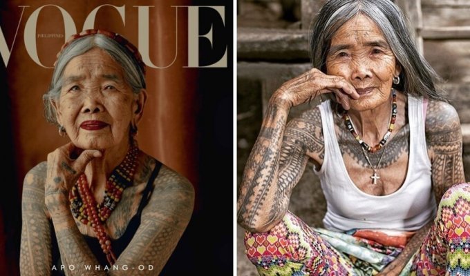 106-year-old tattoo artist became the oldest model on the cover of Vogue (17 photos)