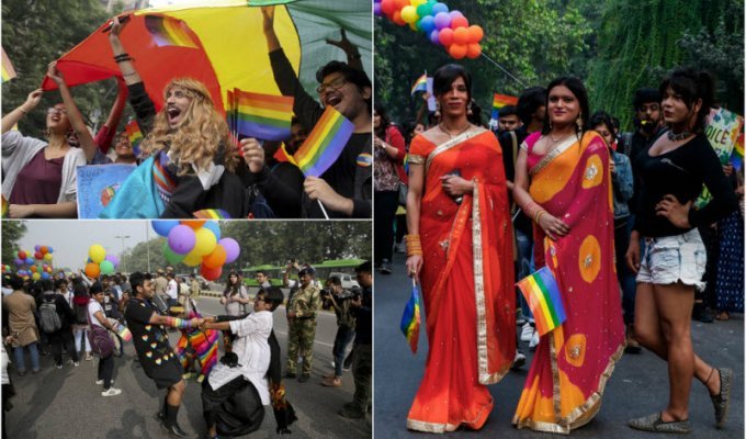 Гей-парад в Дели (14 фото)