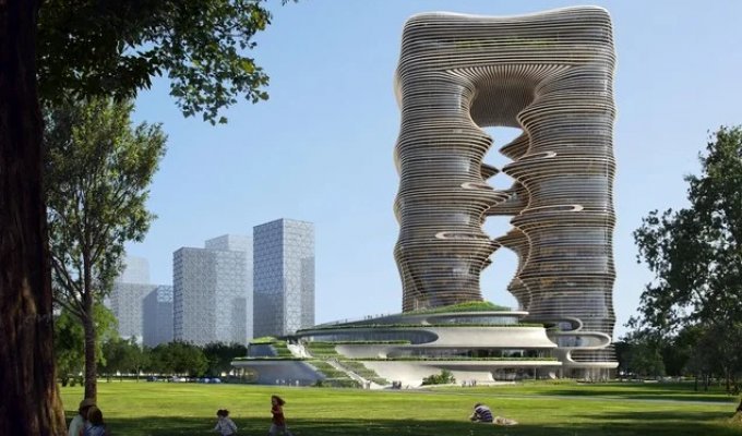 Небоскреб Yidan center в Шэньчжэне (4 фото)