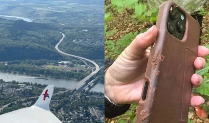 Смартфон остался цел после падения с 800-метровой высоты (4 фото + 1 видео)