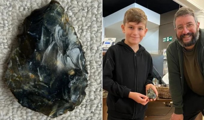 A child found a 50,000-year-old Neanderthal tool on the beach (4 photos)