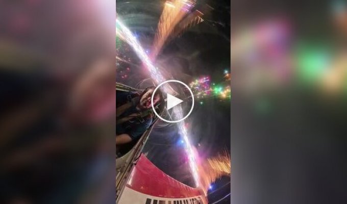 Фейерверки с необычного ракурса