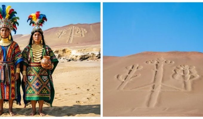 Канделябр Паракаса - загадочный перуанский артефакт (12 фото + 2 видео)