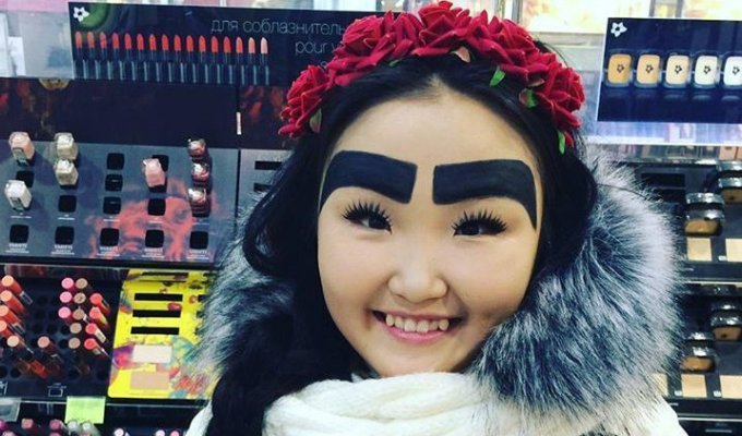 Красота по-якутски: девушка широких взглядов (7 фото)