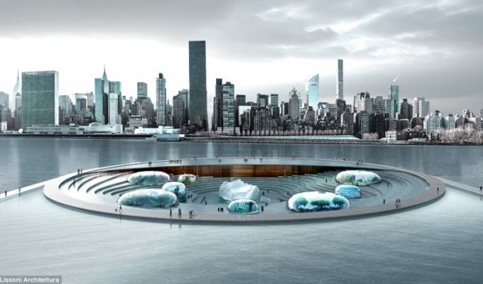 Как будет выглядеть аквариум будущего на реке Ист-Ривер в Нью-Йорке (5 фото)