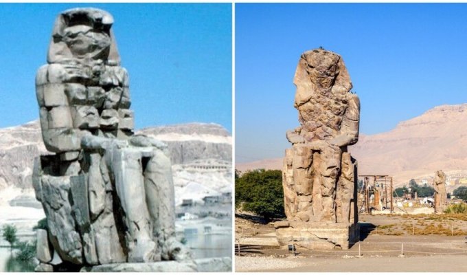Statues that sang after the earthquake (4 photos)
