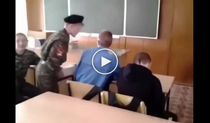 Russian military school and its typical students