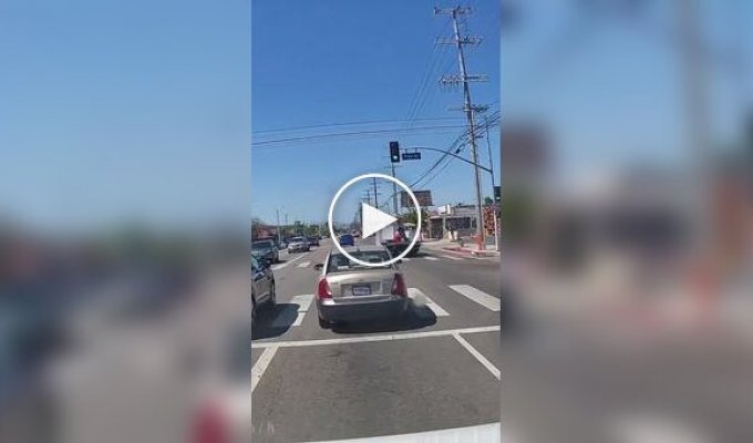 A light aircraft crashed in a store parking lot in the US