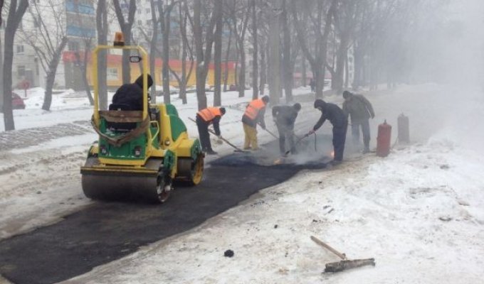 Уфа встречает олимпийский факел "идеальной дорогой" (3 фото)
