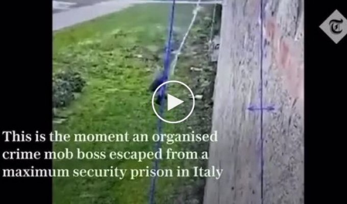 Босс итальянской мафии сбежал из тюрьмы строгого режима ... по простыням