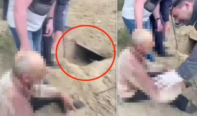 A man buried alive lay in his grave for 4 days: he was dug up and miraculously saved (2 photos + 1 video)