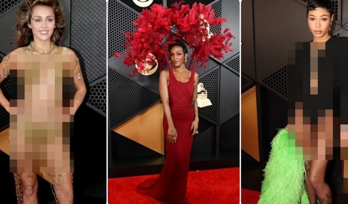 “Dressed like a gardener - scaring away the crows!”: the worst images of stars at the 2024 Grammy Awards (17 photos)
