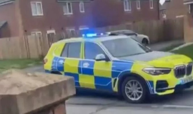 In Britain, children stole a police car (4 photos + 1 video)